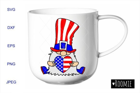 4th of July Gnome SVG: Graphics for Crafts & Patriotic Branding