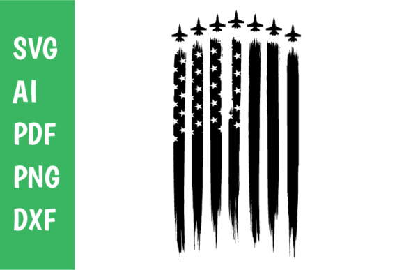 Air Force Fighter Jet Flag SVG: Graphics for Crafts & Local Branding