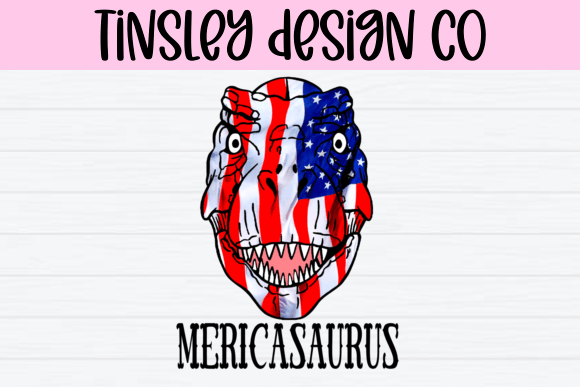 America Dinosaur Flag USA Freedom PNG: Graphics for Crafts & Creative Projects