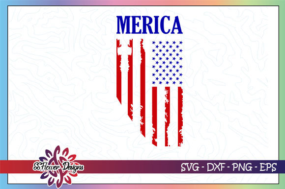 American Flag, Distressed Flag: Graphics for Crafts & Local Branding