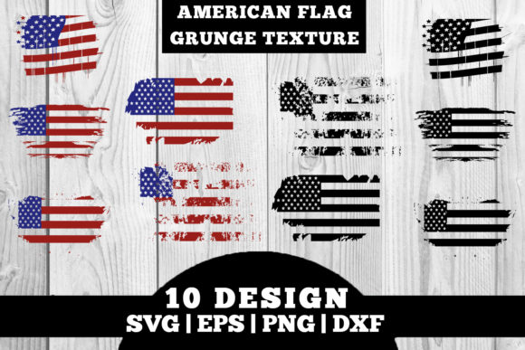 American Flag Grunge Texture: Graphics for Crafts-Driven Branding