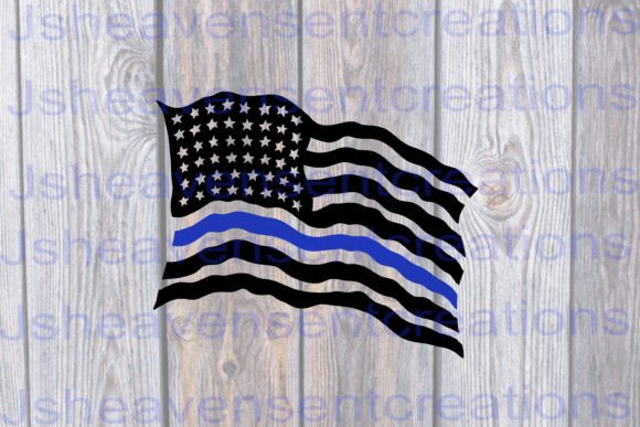 American Flag Police Line SVG: Graphics for Patriotic Crafts