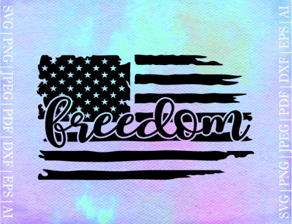 American Freedom Flag SVG: Graphics for Crafts