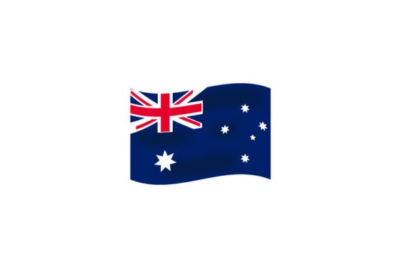 Australia Flag Clipart Design Vector for Graphics & Crafts