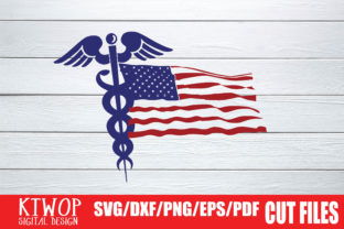 Caduceus USA Flag 2020 Graphics for Crafts