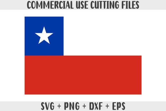 Chile Flag SVG Original Colors for Crafts & Graphics