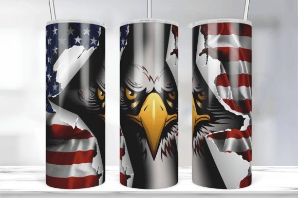Eagle American Flag Graphics for Crafts