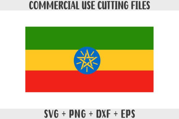 Ethiopia Flag SVG Original Colors: Graphics for Crafts & Local Branding