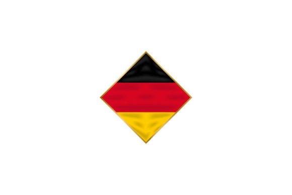 Germany Flag Icon Vector Isolated for Crafts & Graphics