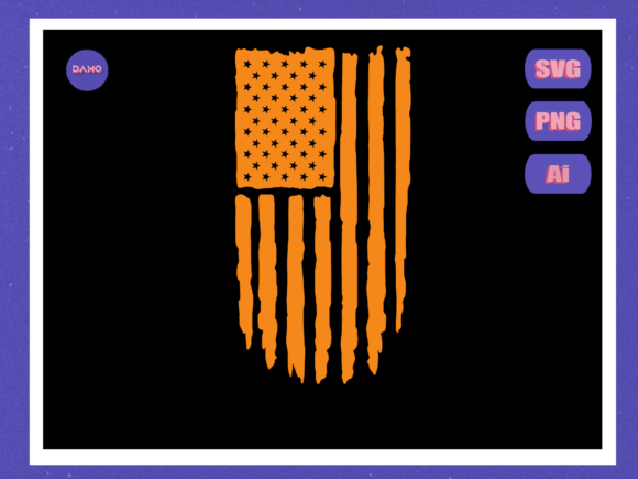 Halloween Usa Flag Graphics for Crafts