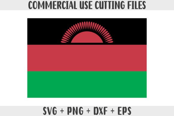 Malawi Flag SVG Original Colors for Crafts & Graphics