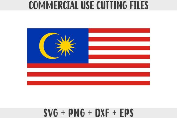 Malaysia Flag SVG Original Colors: Graphics for Crafts