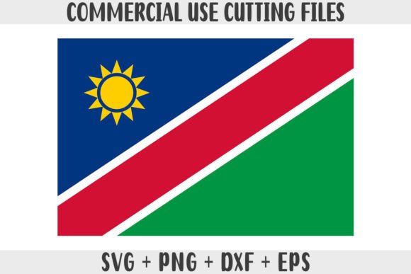 Namibia Flag SVG Original Colors: Graphics for Crafts & Content