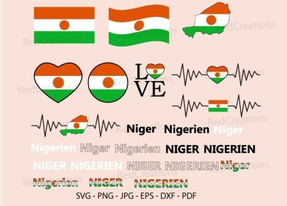 Niger Flag SVG Bundle: Graphics for Crafts & Local Branding