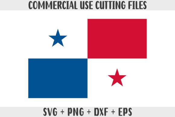 Panama Flag SVG Original Colors for Crafts & Graphics