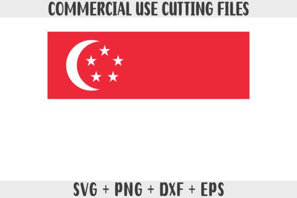 Singapore Flag SVG Original Colors: Graphics for Local Crafts