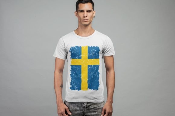 Sweden Grunge Flag SVG: Graphics for Crafts & Editorial Impact