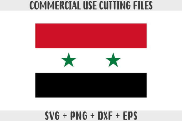 Syria Flag SVG Original Colors: Graphics for Crafts & Content