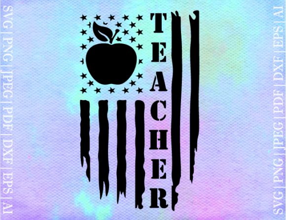 Teacher Flag SVG: Graphics for Crafts & Content Publishing