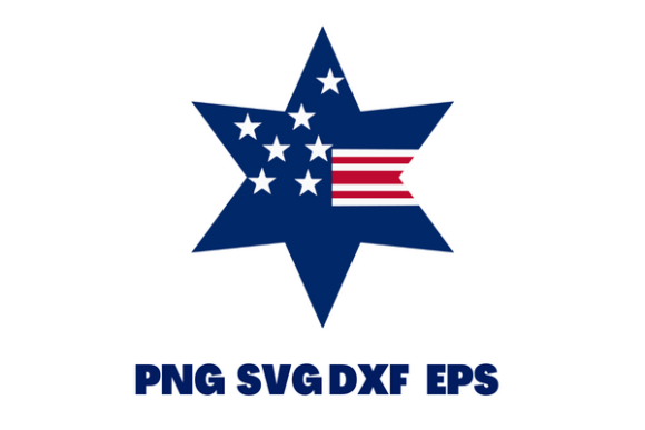 USA Flag Star American Flag Star Graphics for Crafts