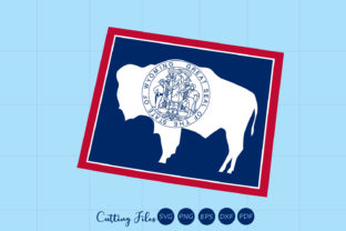 Wyoming State Graphics for Crafts & Branding